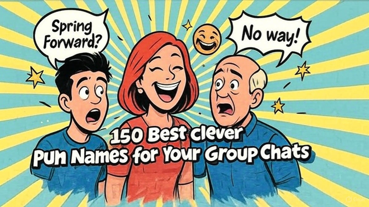 Pun Names for Your Group Chats